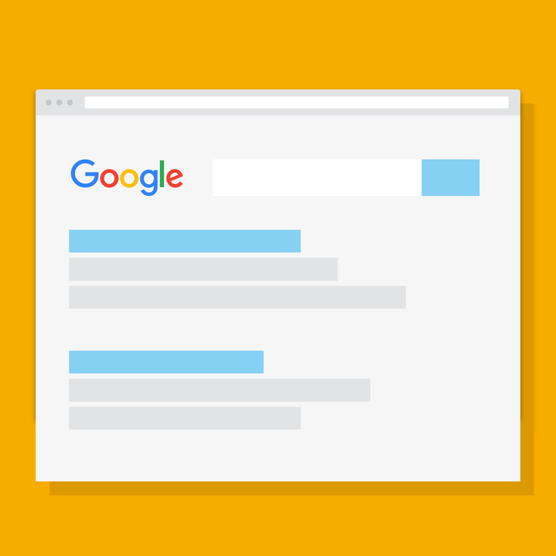 afbeelding google zoekopdracht pagina met gele achtergrond
