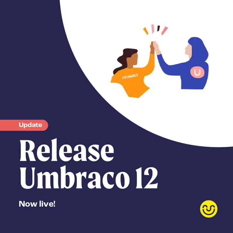 informatieve afbeelding over de release van Umbraco 12