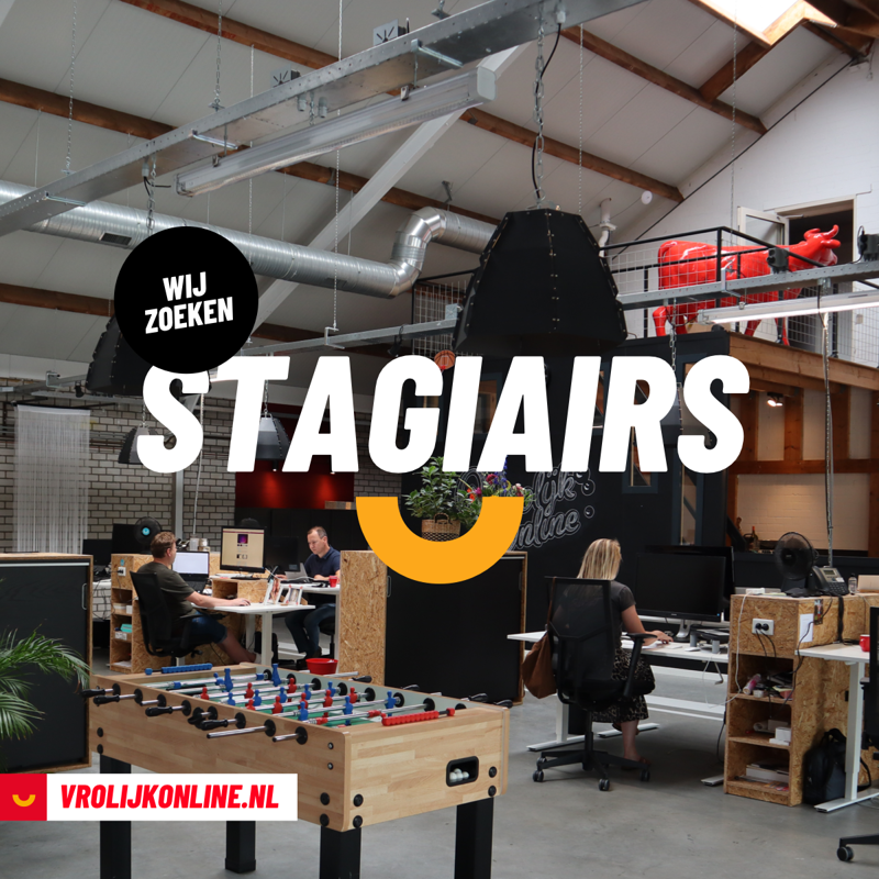 informatieve afbeelding voor werving stagiaires