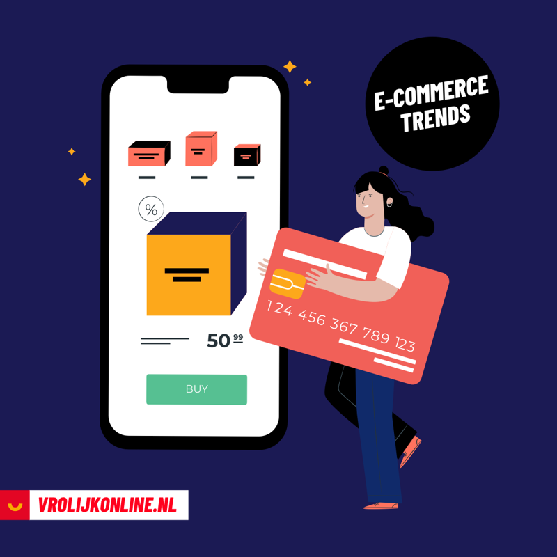 illustratieve afbeelding voor aankondiging e-commerce trends vanuit Vrolijk Online