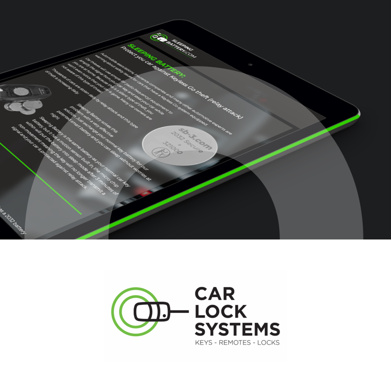 logo car lock systems met foto van website