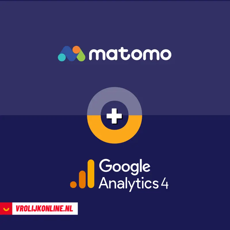 vrolijk online, matomo en google analytics 4 logo
